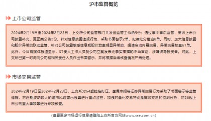 上交所：本周对近期波动较大的退市风险警示股票进行重点监控 加强对量化交易特别是高频交易的监测分析