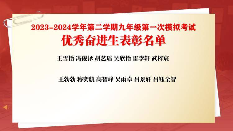 西航二中教育集团汉都新苑中学校区 举行初2024届一模表彰暨中考倒计时百天誓师大会