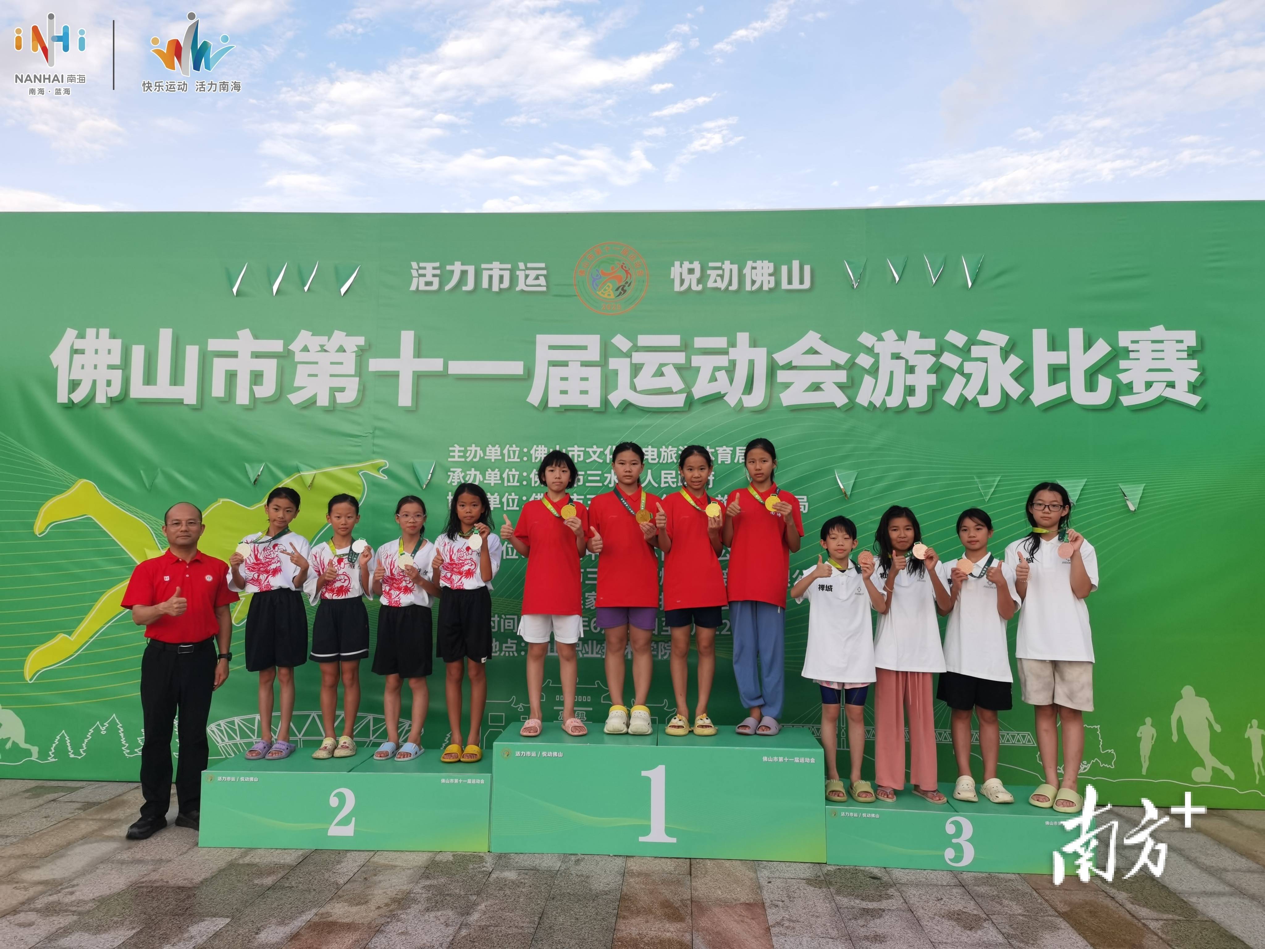 乘风破浪！南海队蝉联市运会游泳团体总分第一