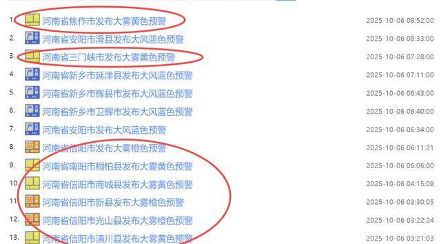 因雨雾，郑州、新乡、信阳市域部分路段禁止所有车辆上站